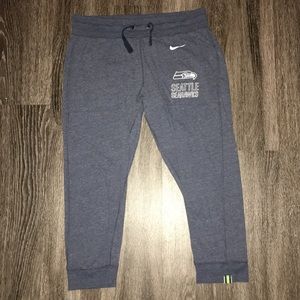 NFL Seahawks Drawstring Capri Sweatpants